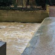 High water levels and a fast moving undercurrent in Saffron Walden