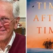 Saffron Walden author Victor Watson with his novel Time After Time
