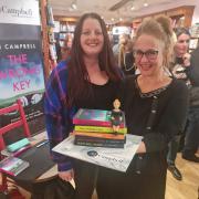 Sarah of Heart & Soul Cakes with author AJ Campbell