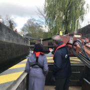 MP Kemi Badenoch on a visit to the River Cam