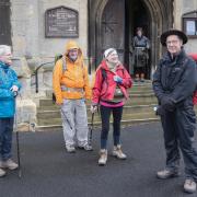The Walsingham Pilgrims at St Mary's Church in Saffron Walden