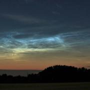 Noctilucent clouds on June 23, 2021