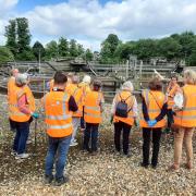 Members of the Saffron Walden Initiative visited the waste water recycling centre
