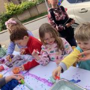 Children take part in the STEAM sessions at Sandra Beale's home in Saffron Walden
