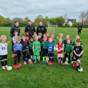The under 5/6 team at Elsenham Youth Football Club received a £300 grant