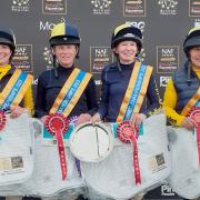 Suzannah Engelmann, Nicola Shaw, Suzanne Mayes and Sophie Haylock of Saffron Walden Riding Club. Picture: SWDRC