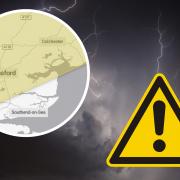 The thunderstorm warning will last in Essex for most of Wednesday, August 2
