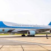 Air Force One at London Stansted Airport
