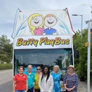 MP Kemi Badenoch boarded the Buffy Playbus in Great Dunmow