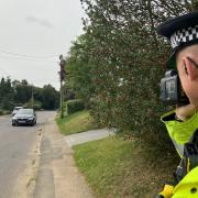 Speed checks were conducted in Finchingfield as part of Op Community
