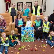 Children from Blossom Barn Nursery visited Mountfitchet House in Stansted