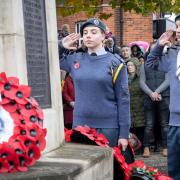 The Remembrance Sunday parade in Saffron Walden