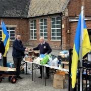 A previous Rotary collection for Ukraine in Saffron Walden