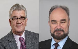 Councillors Melvin Caton and Paul Fairhurst. Five Liberal Democrat and three Green councillors will become the Lib Dem and Green Alliance Group on Uttlesford District Council