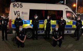 Essex Police Specials getting ready for a patrol, November 2020