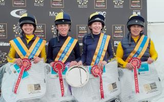 Suzannah Engelmann, Nicola Shaw, Suzanne Mayes and Sophie Haylock of Saffron Walden Riding Club. Picture: SWDRC