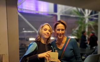 Carol Morley with Rebecca del Tufo at the BFI