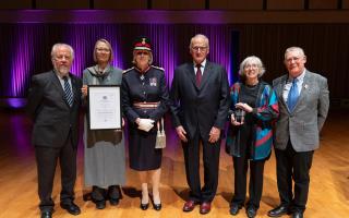 Volunteers at Saffron Hall have been presented with the award