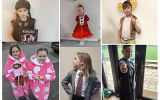 Children dressed up in their best costumes for World Book Day